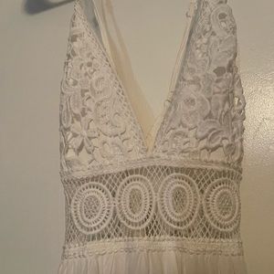 White Lacey maxi